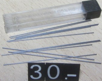 30 CAJITA MINAS INOXCROM 0,5MM HB